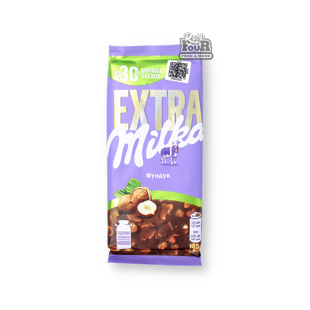 Milk chocolate bar "Milka Extra Hazelnut" 140g